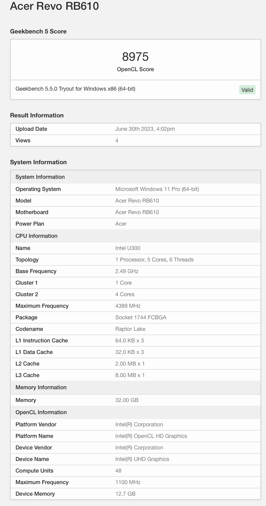 Intel 酷睿13代U300现身 核心一大四小干啥用? - 第3张 - 智趣东西 Intel 酷睿13代U300现身 核心一大四小干啥用? - 第3张