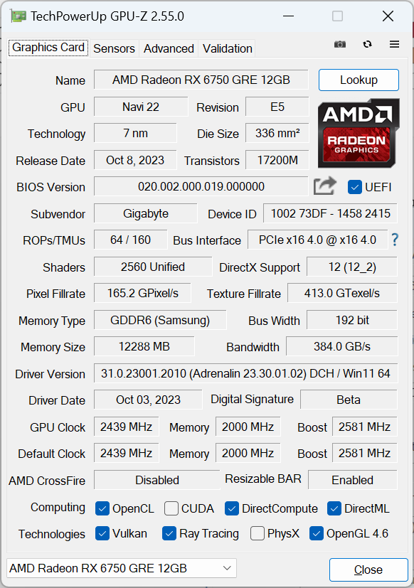 AFMF加持的超性价比显卡 2K新甜点AMD Radeon RX 6750GRE首测 - 第3张 - 智趣东西 AFMF加持的超性价比显卡 2K新甜点AMD Radeon RX 6750GRE首测 - 第3张