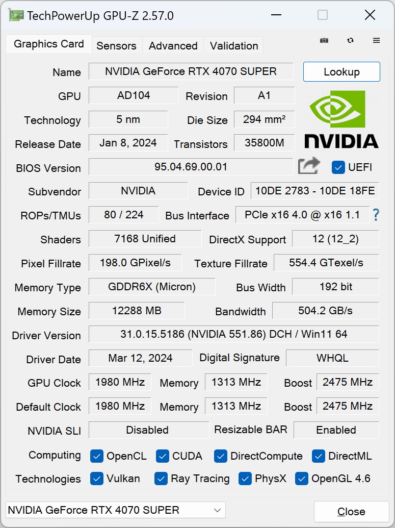 最有诚意的升级 GeForce RTX 4070 SUPER测试 - 第7张 - 智趣东西 最有诚意的升级 GeForce RTX 4070 SUPER测试 - 第7张