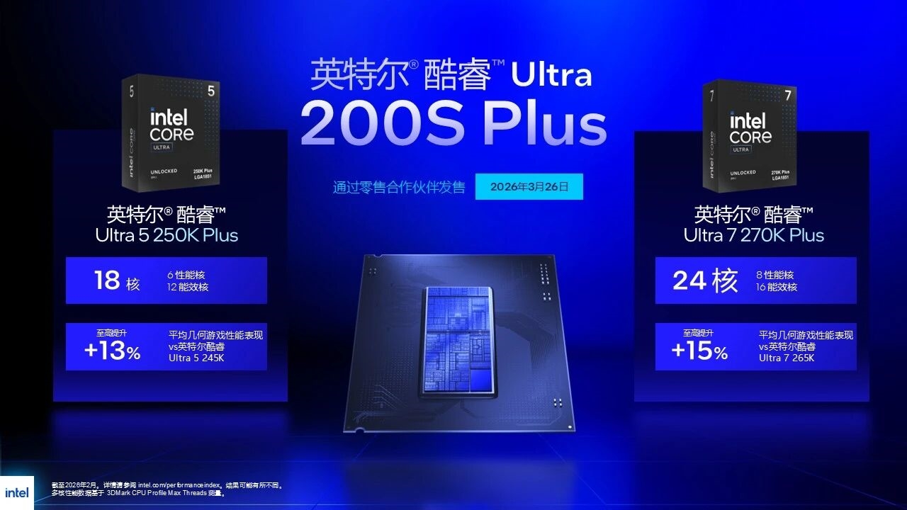 发布+降价！Intel最强游戏CPU 酷睿Ultra 200S Plus来了！ - 第3张